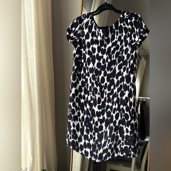 Kate Spade New York Leopard Swing Dress in Deep Indigo - Picture 3 of 6